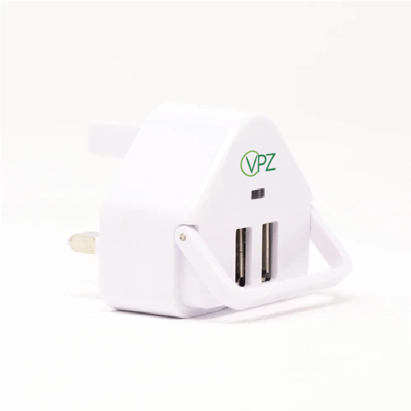Fast-Charge E-Cigarette Charger (Dual USB, UK Plug...