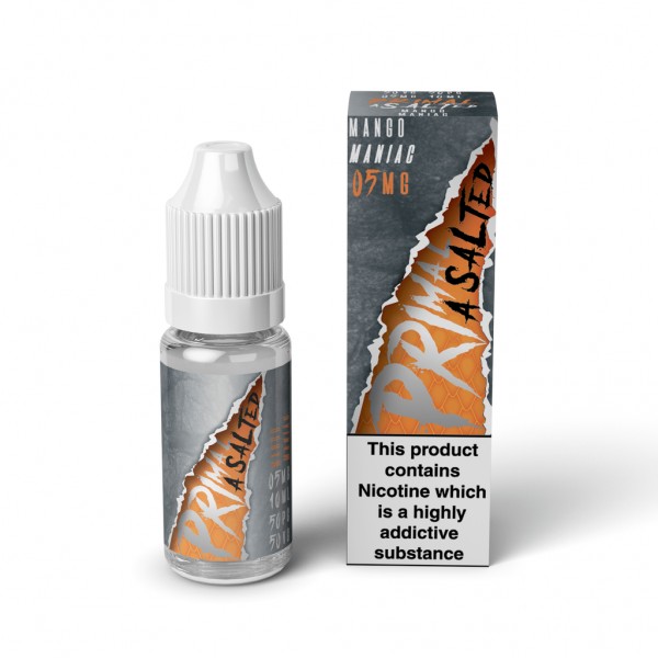 Primal Asalted - Mango Maniac 10ml Nic Salt E-Liquid